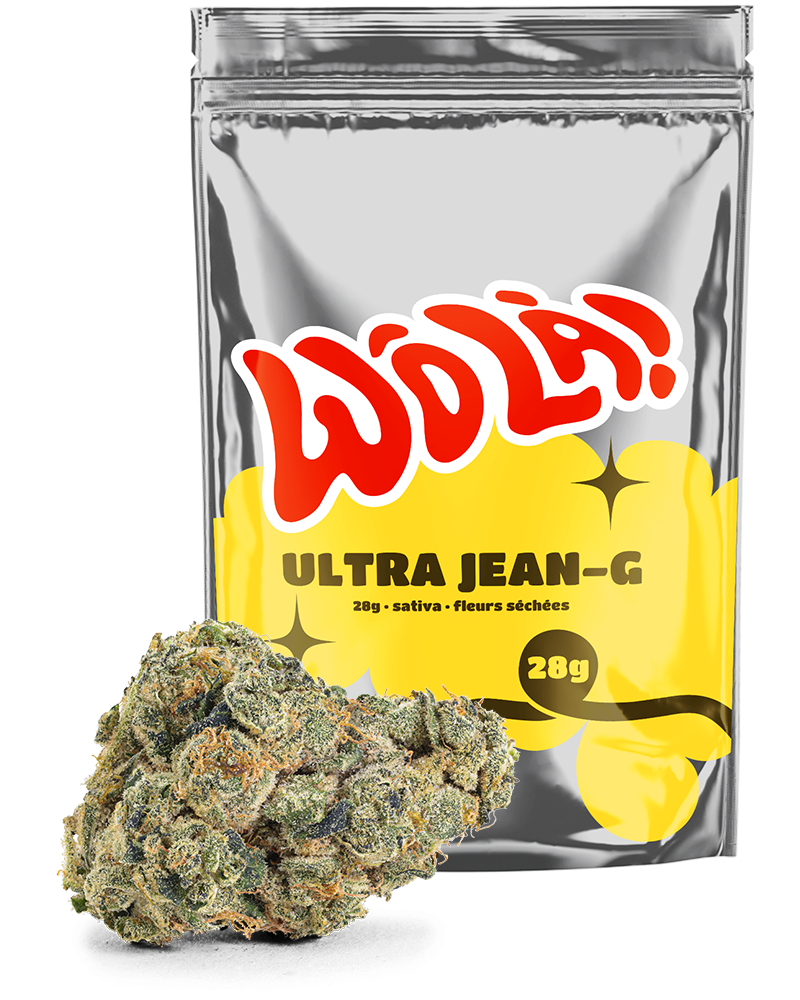 Une pochette de Wô Là avec un morceau de cannabis devant.
